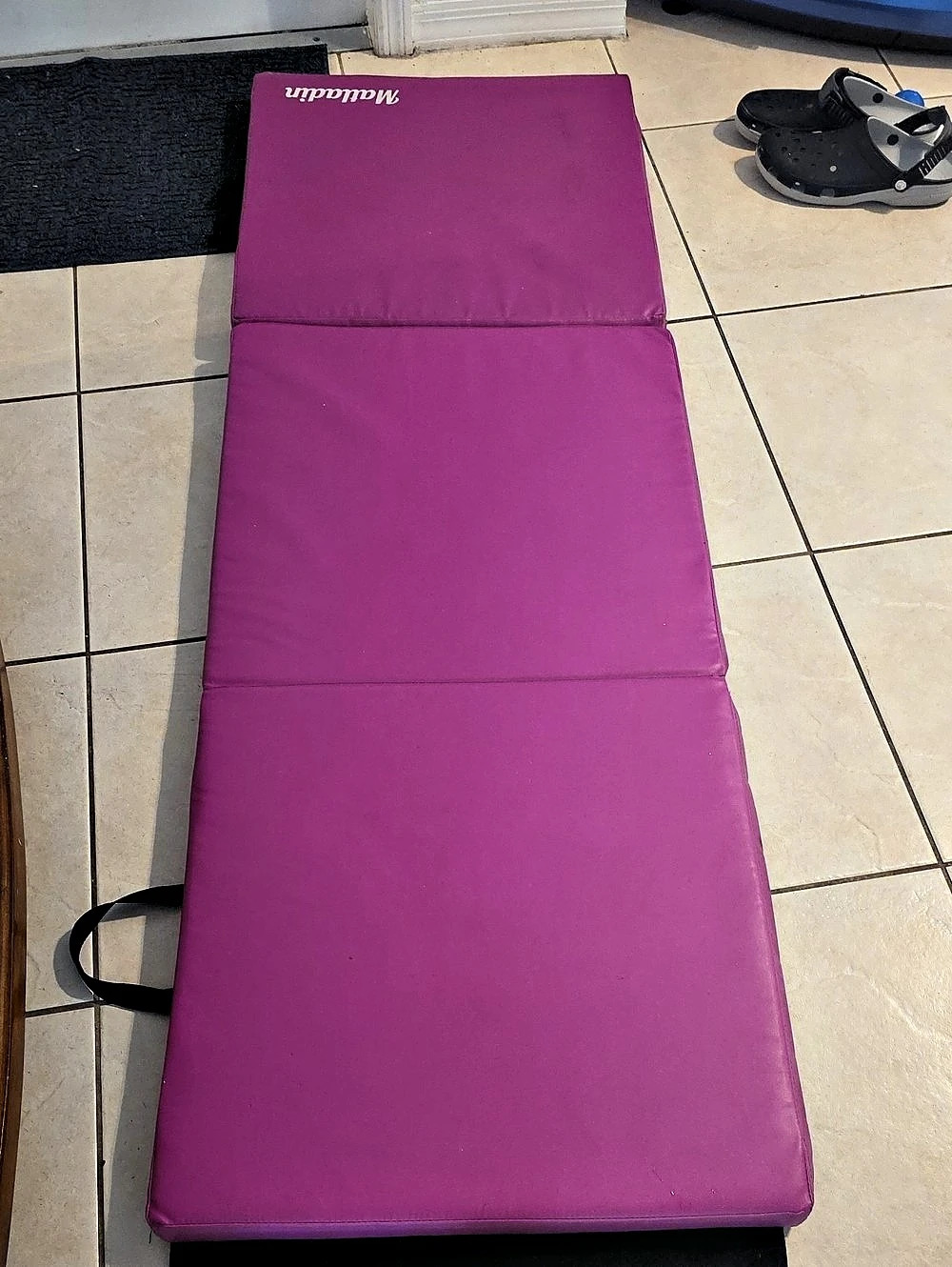 Malladin Gymnastics Mat Folding Tumbling Mat Folding Gymnastics Mat Pink